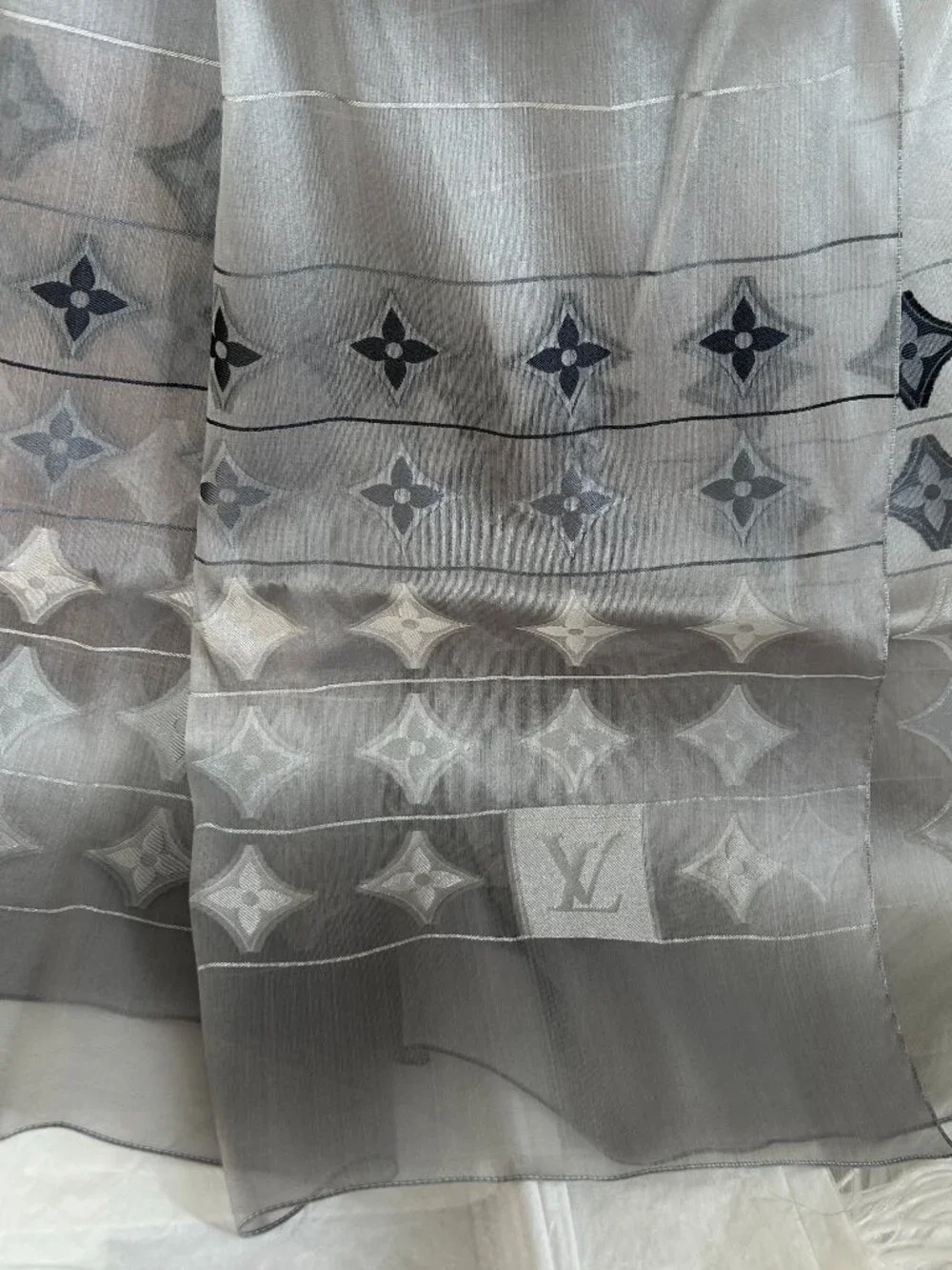Louis Vuitton  Ombré Monogram Fleur Silk Scarf